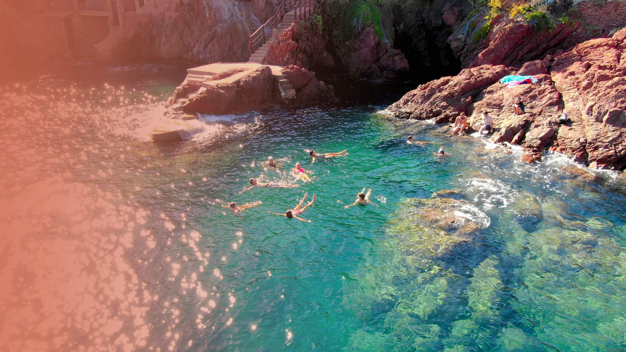 Baignade dans les calanques