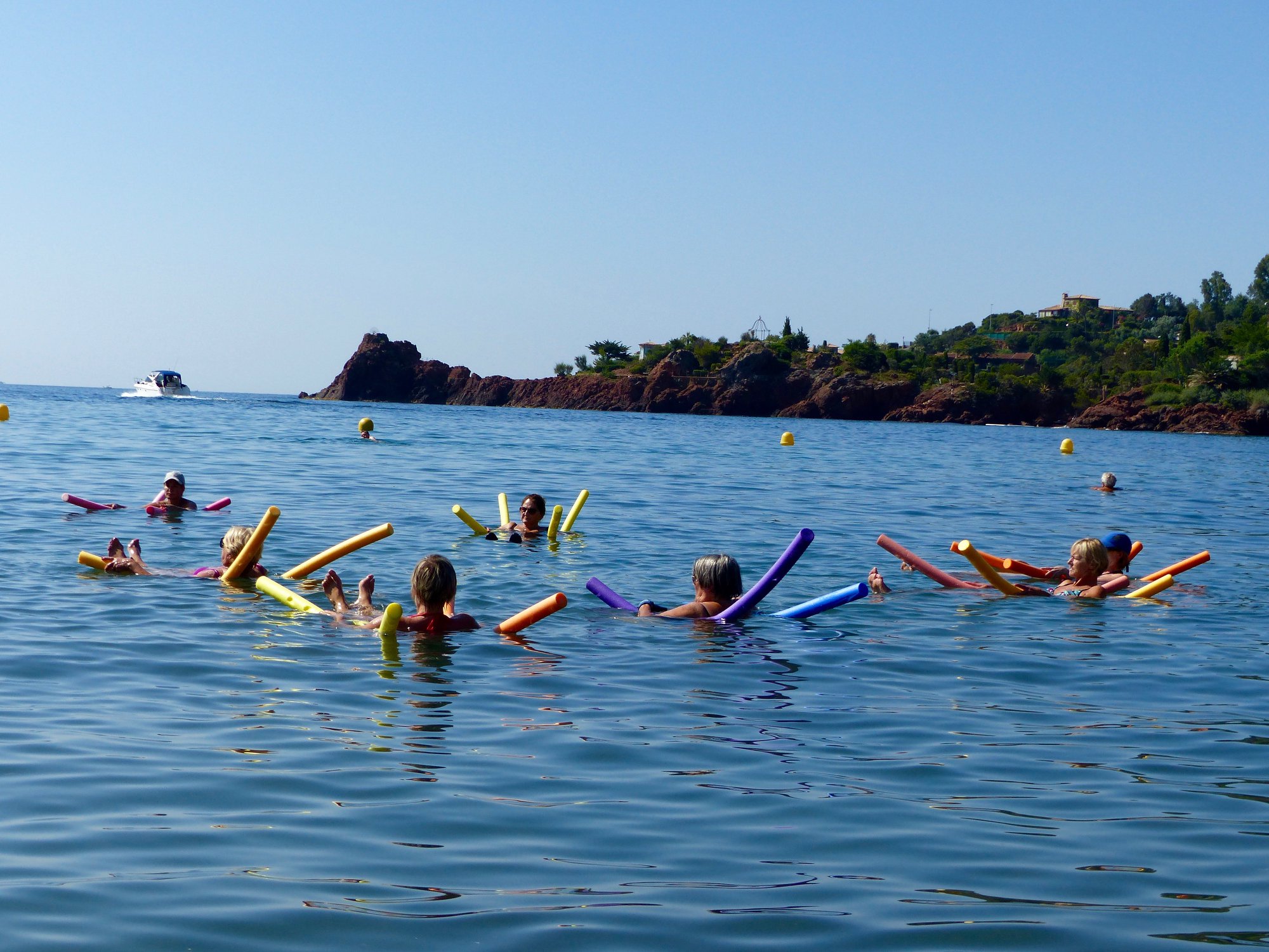 Cours d'aquagym en mer Théoule-sur-Mer Estérel